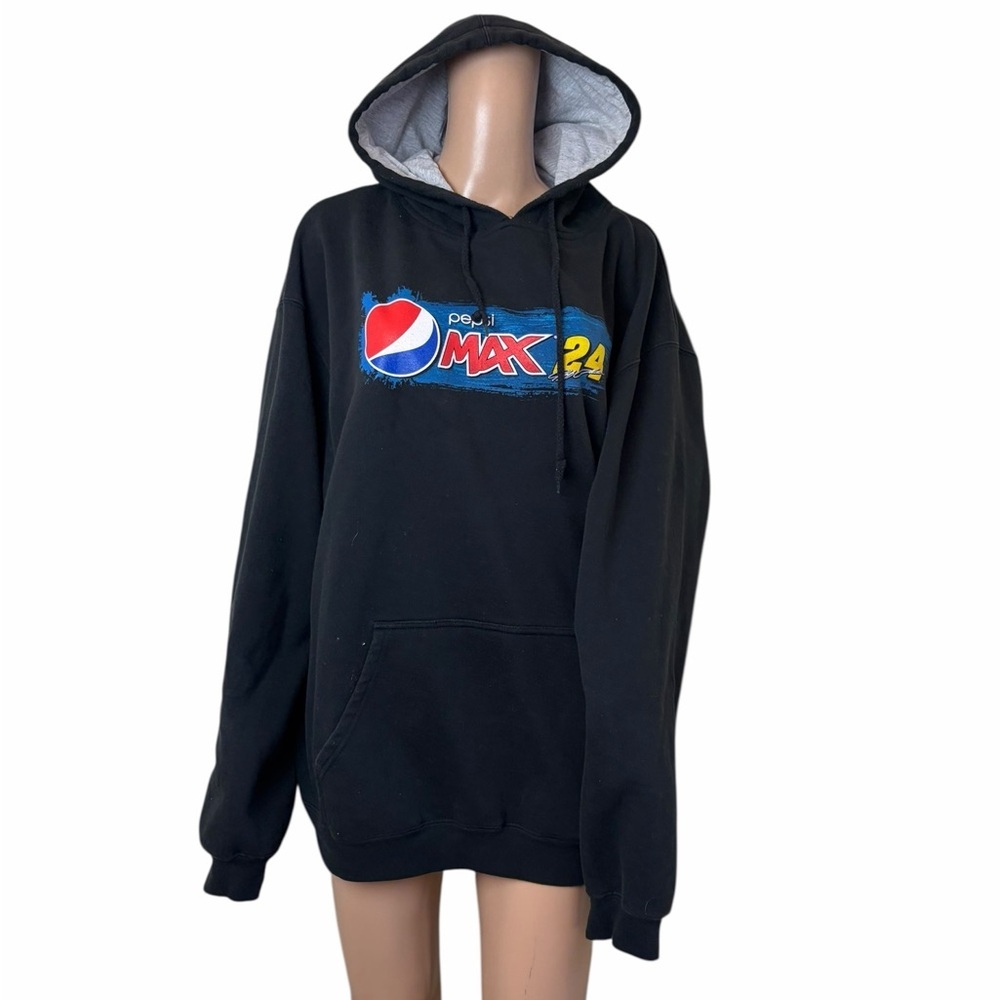 Pepsi Max 24 Black Hoodie, Graphic Logo Sweatshirt, Unisex